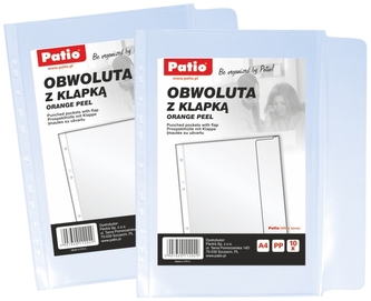 Koszulki do segregatora A4 z klapką op. 10 szt., Patio