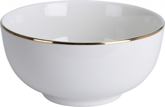 Porcelánová miska Sisa 480 ml bílo-zlatá