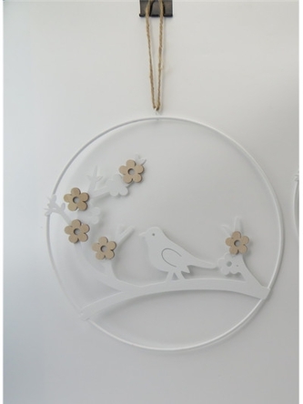 Kovová dekorace větve 18 cm