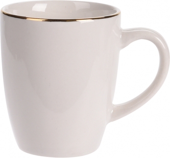 Porcelánový hrnek Sisa 200 ml bílo-zlatý