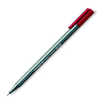 Liner, 0.3 mm, STAEDTLER "Triplus", carmine red