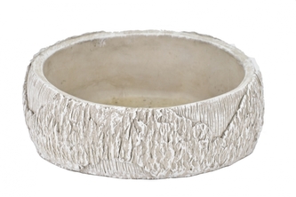 Cementový obal na květiny 20 cm šedý