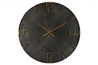 Kovové hodiny Winton M 60 cm černé