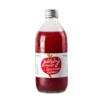 Mošt jablečný s červenou řepou 330 ml   PODORLICKÁ SODOVKÁRNA