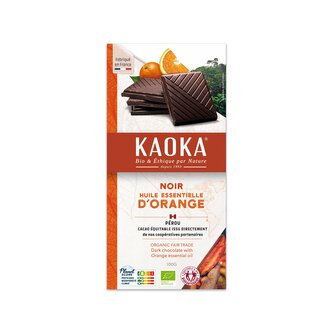 Čokoláda hořká pomerančová 100 g BIO   KAOKA