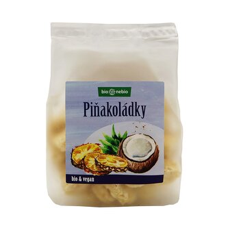 Piňakoládky - kokosová kolečka s ananasem 100 g BIO   BIO NEBIO