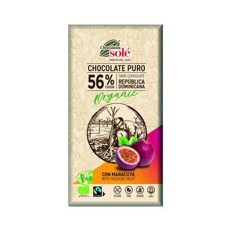 Čokoláda hořká s marakujou 100 g BIO   SOLÉ