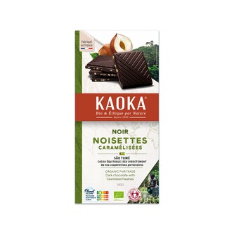 Čokoláda hořká s oříšky 100 g BIO   KAOKA