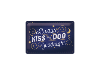 Nekupto Cedule 20x30 PfotenSchild - Kiss Your Dog NA22291