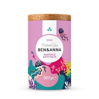 Ben & Anna Sůl do koupele - Rose (300 g) - uvolní svaly a zrelaxuje