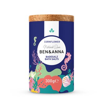 Ben & Anna Sůl do koupele - Cornflower (300 g) - uvolní svaly a zrelaxuje