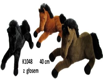 Koń z głosem 40cm MIX