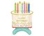 Balon foliowy Tort Happy Birthday 33x48x24cm