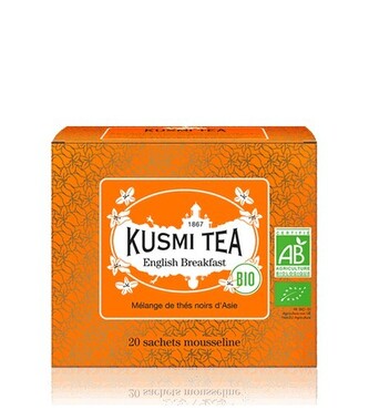 Kusmi Tea English Breakfast 20 mušelínových sáčků BIO 40 g