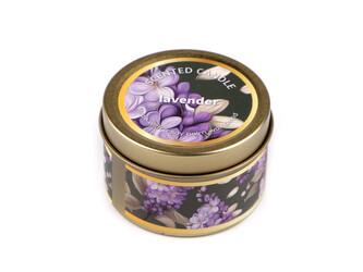 Vonná svíčka v plechovce 60 g - 1 ks - 3 (lavander) levandulová