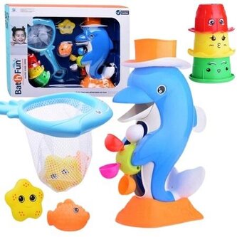 Delfinek z kołowrotkiem do kąpieli Delfinek z kołowrotkiem do kąpieli