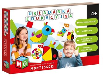 Montessori układanka edukacyjna Papuga