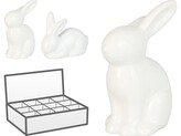 Zajíc keramika 55x45x85mm mix, bílá
