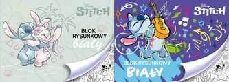 Blok rysunkowy biały A4/20K Stitch mix