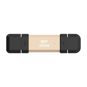 Silicon Power DS72 250GB USB 3.2 Gen 2, zlatý