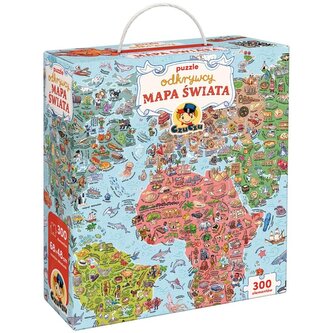 CzuCzu Puzzle odkrywcy Mapa świata CzuCzu Puzzle odkrywcy Mapa świata