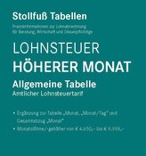 Tabelle, Lohnsteuer 2025 Höherer Monat