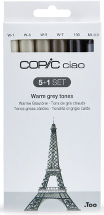 Copic Ciao sada 5+1 Warm Grey