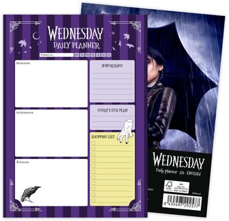 Stolní plánovací A5 podložka na stůl: Netflix|Wednesday (14,8 x 21 cm)