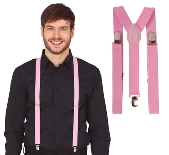 Růžové kšandy - univerzální