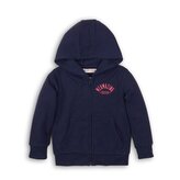 Mikina dívčí celopropínací, Minoti, KG ZIP 9, tmavě modrá - 122/128