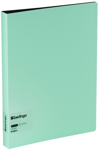 Album ofertowy 60 koszulek "Instinct", 24mm, z wewnętrzną kieszonką, miętowy, Berlingo