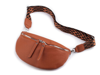 Kabelka crossbody 27x18 cm - 1 ks - 3 hnědá koňak