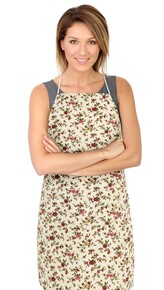 Kuchyňská zástěra ADÉLA - Růžička - zástěra 67x84 cm