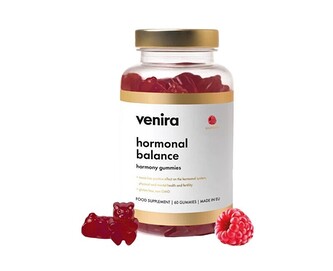 Venira Hormonalní rovnováha - gumové bonbony - malina 60 ks