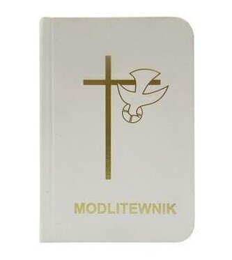Modlitewnik mały złocony - biały