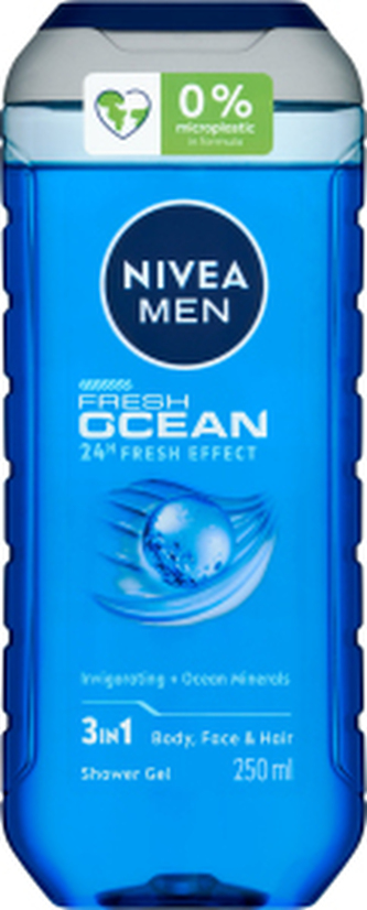 Nivea Men Fresh Ocean 3 v 1 Sprchový gel 250ml