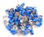 Faston-rozvaděč 6,3mm modrý pro kabel 1,5-2,5mm2, balení 100ks