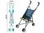 Wózek spacerówka parasolka granatowy