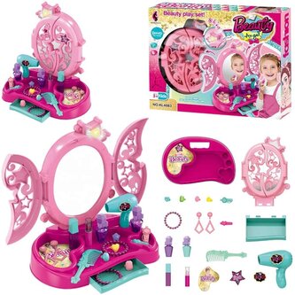 Toaletka zestaw piękności światło dźwięk