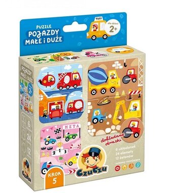 CzuCzu Puzzle Pojazdy małe i duże CzuCzu Puzzle Pojazdy małe i duże