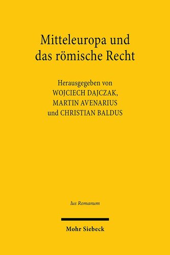 Mitteleuropa und das römische Recht