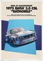 Umělecký tisk BMW 3.0 CSL Batmobile 1975 - BMW Art Car Series - BMW M Poster, 50 × 70 cm