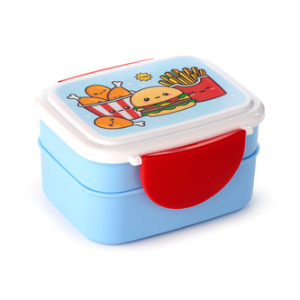 Svačinový box s příborem  Bento box - Foodiemals