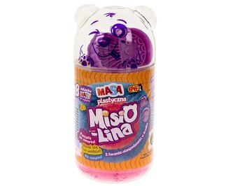 Misiolina masa plastyczna 2x50g + 2 foremki