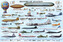 Plakát, Obraz - History of aviation, 91.5 × 61 cm