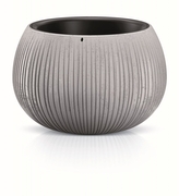 Květináč BETON BOWL s vkladem 29 cm - šedá