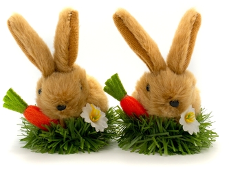 Króliczki dekoracyjne WPK-8505 8cm op. 2 szt., Aliga