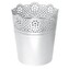 Květináč s krajkou Lace bílý, varianta 11,2 cm