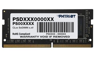 Patriot Signature 32GB DDR4 3200MHz SO-DIMM CL22 1,2V Patriot Signature 32GB DDR4 3200MHz SO-DIMM CL22 1,2V