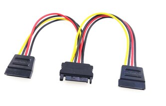 PremiumCord Napájecí rozdvojka k HDD SATA - 2x SATA